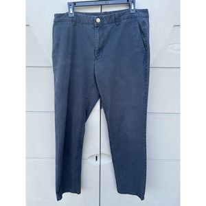 Bonobos Men’s Blue Pants Slim Fit Stretch Chino Flat Front Casual Size 36/32